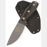 Ontario Knives RAT-3, D2 Blade, Black Linen Micarta, OD Green Sheath