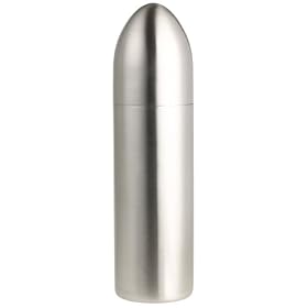 Click here to buy Metrokane Bullet 28-Ounce Cocktail Shaker, Brushed Stainless Steel by Metrokane.