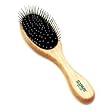 Safari Pin Medium-Large Brush for Dogs with Wood Handle