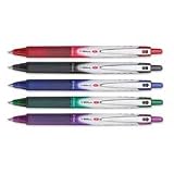 PIL26110 Rolling Ball Pen,Retractable,Extra-Fine,Purple Barrel/Ink
