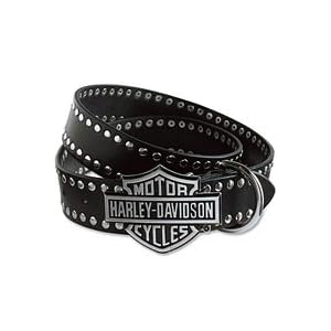 Harley-Davidson� Mens Bar and Shield Logo Plaque with Studs. Italian top-grain, waterproof leather....