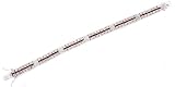 Baguette Round C.Z. Diamond Ruby Tennis Style Bracelet