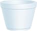 DART 16MJ32 Foam Containers,16oz, White, 25 per Bag (Case of 20 Bags)