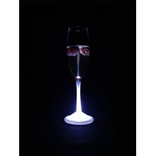 Fortune ProductsLG-6004 Lighted Champagne Real Glass, 2" Diameter x 10.3" Height, 10oz Capacity (Pack of 4)