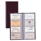 SPARCO PRODUCTS / Vinyl-Covered Business Card File, 96-Card Capacity, Burgundy / SPR01735 / Sold as ...