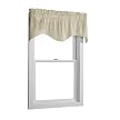 Faux Silk Lined Valance - Ivory (60x14")