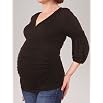 A Pea in the Pod Collection: 3/4 Sleeve V-neck Ruched Maternity Top