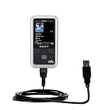 Klassisches USB Kabel f�r Sony Walkman NWZ-A716 mit Hot Sync und aufladen Einsatzm�glichkeiten - von Gomadic mit TipExchange Technology