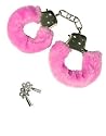 Sexy Valentines Day Pink Fuzzy Furry Lovers Handcuffs