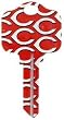 Cincinnati Reds Kwikset KW1 House Key