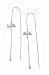 Jewelry : Sterling Silver CZ Accented Dragonfly Dangle Earrings