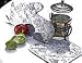 Set of Linen Oven Mitten and Pot Mat