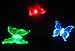 Multi Color Solar Garden Stake Light Butterfly Lot of 3Charges during the day, change...