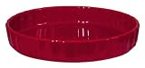 Chantal Ceramic 1-1/2 Quart Quiche Pan, Glossy Red