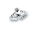Sterling Silver Antiqued Claddagh Toe Ring