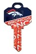 Denver Broncos Schlage SC1 House Key
