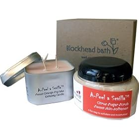 Sugar Scrub and Soy Candle Gift Set - A-Peel a Sevilla (citrus)