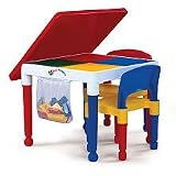 2-in-1 Kids Tot Tutors Construction Table W/chairs