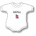 Nepal Flag T Baby Ultrasoft Onesie