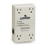 Leviton 5100-P Plug-In Surge Protector (4 Outlets)