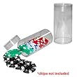 Set of 20 Poker Chip Storage Tube - 25 Chip Capacity