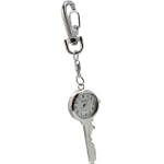 Unisex Chrome Ignition "Key" Keychain Pocket Carbiner Watch