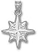 Seattle Mariners Solid Sterling Silver Star Logo 5/8'' Pendant