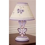Lilac Garden Lamp Base and Shade