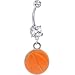 Sports Basketball Belly Ring