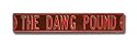 CLEVELAND BROWNS "THE DAWG POUND" Authentic METAL STREET SIGN (6" X 36")