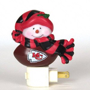 SC Sports Kansas City Chiefs Snowman Night Light- Set of 2 Set of 2