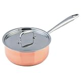 Delta Copper Saucepan & Lid, 20cm