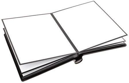 Black Wedding Bound Album, Front Padded Self Adhesive, Holds 30 8x10 Photos