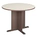Bush Furniture Round Conference Table, Medium Taupe/Dove Gray