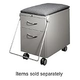 Mobile Pedestal Seat, 15x24, Lava (HONPSEAT24BE19)