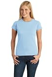 Gildan Brand Ladies Softstyle 100% Ring Spun Cotton Tee T-Shirt - Sky