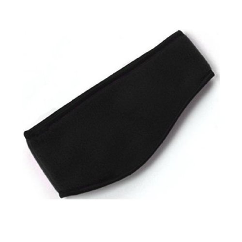 Black Soft Fleece Headband Ear Warmer Fleece Running Sport Headband