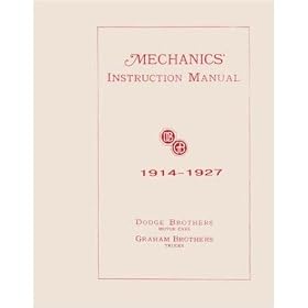 1914 1923 1924 1925 1926 1927 DODGE Service Manual Book from Car Bodies