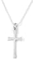Sterling Silver Latin Cross Pendant by Bob Siemon, 18"