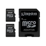 Kingston SDC/2GB-2P1A 2GB MicroSD Flash Card - Twin Pack One Adapter, 2 Pie ....