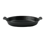 Review Dexam 11806021 / Chasseur Cast Iron Oval Gratin Dish 34 X 21 X 5cm Matt Black