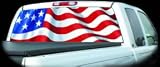 Exterior Mounted See-Thru Window Graphics - Stars & Stripes-Oversize 66 x 36