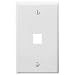 OnQ legrand WP3401-WH 1-Gang, 1-Port Wall Plate, White