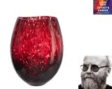 Kosta Boda Dino Vase burgunder h=430 mm