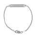 Sterling Silver Flat Rectangular Baby ID Bracelet