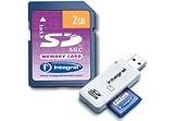 Electronics : Integral 2GB Secure Digital Card with SD USB Reader.