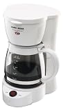 Black & Decker  DCM500 SmartBrew 5-Cup Coffeemaker, White