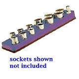 Tools & Hardware : Mechanics Time Saver 710 - 3/8 in. Drive Magnetic Purple Socket Holder 5.5-22mm - Mechanic's Time Savers - 710