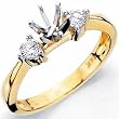 Diamond Engagement Ring, Semi-Mount Setting