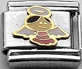 Clearly Charming Pink Angel Italian Charm